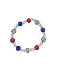 WK Armband – Rood, Wit, Blauw met imitatie Parels (Chique Editie)