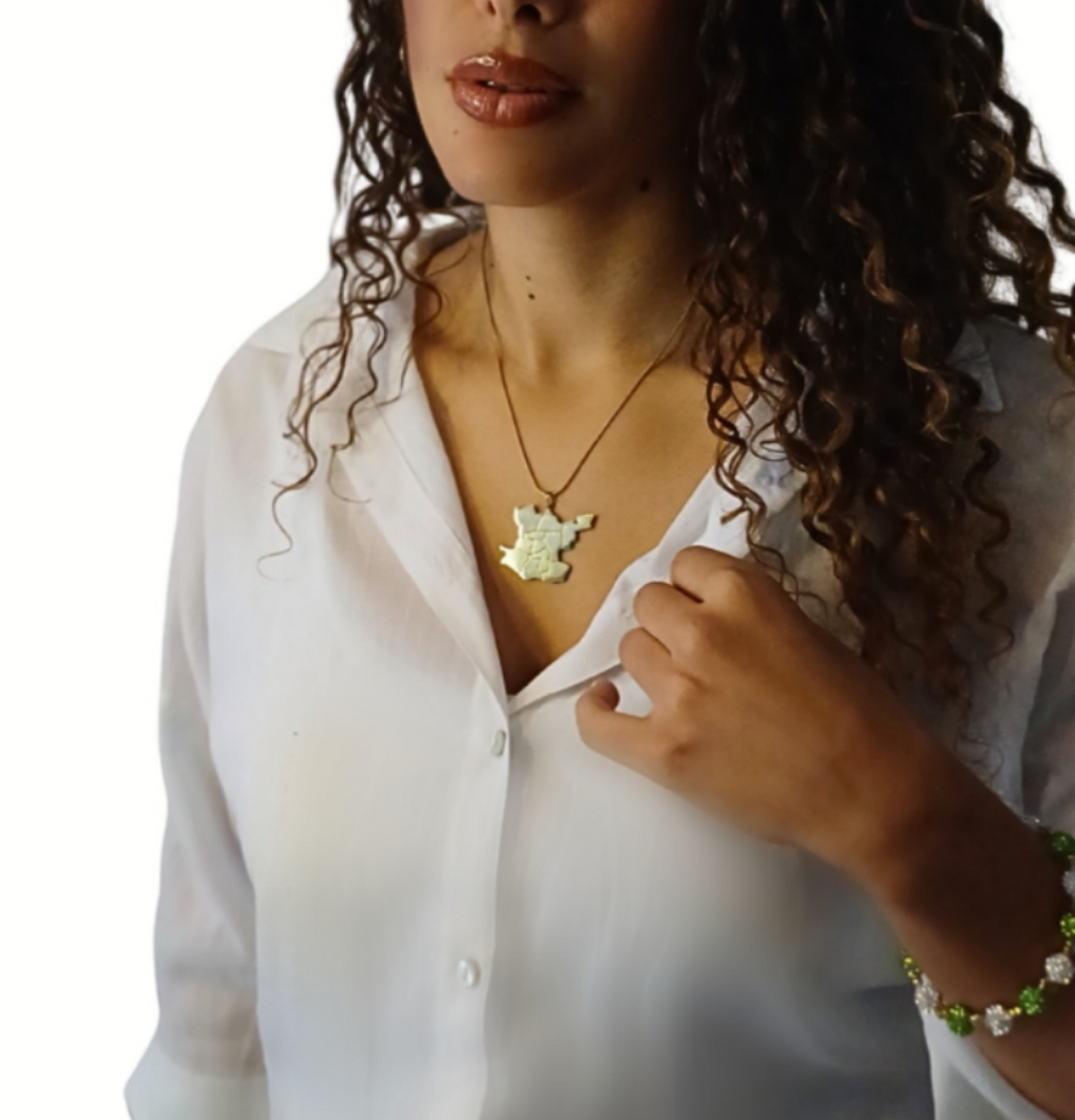 Rotterdam City Map Pendant